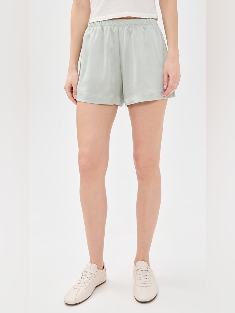 Suzie Kondi Light Blue beach Terry pockets track Shorts